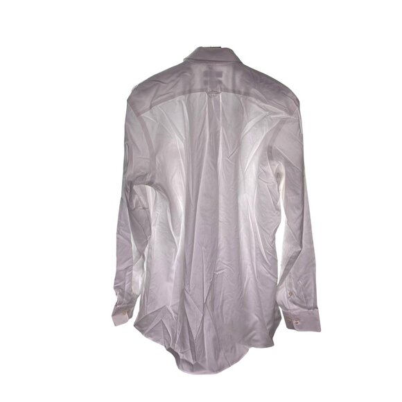 Kirkland Signature Mens Traditional Fit Non-Iron Dress Shirt White 16.5-35 - Picture 2 of 8